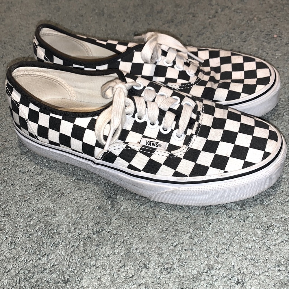 Women’s Checkered Vans Sneakers
